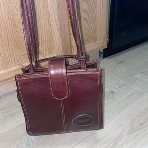 Vintage American Angel Oxblood Leather Shoulder Bag
